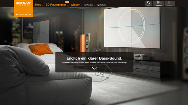 Landingpage Bassabsorber